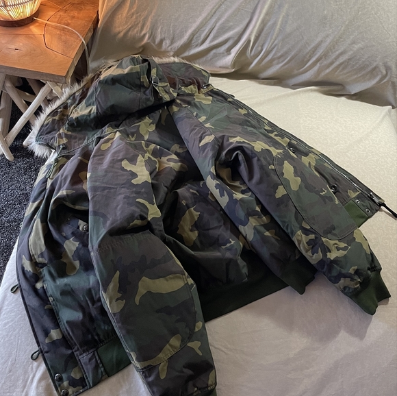 NWT $498 POLO RL RALPH LAUREN Camo Down Filled Bomber Jacket Coat Men’s Medium - Picture 5 of 14